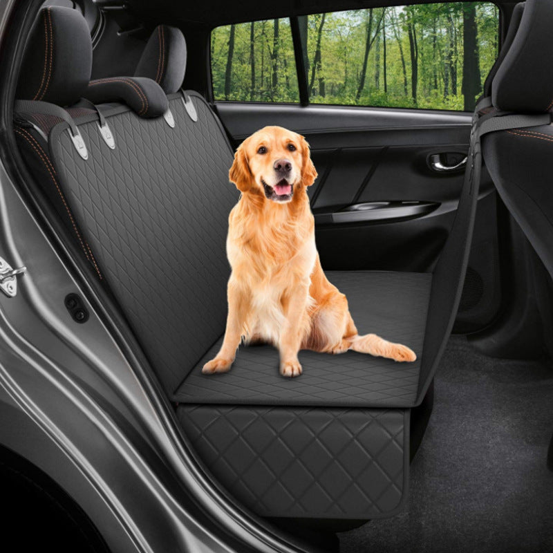 Comfy Dog Car Seat Cover with Mesh View