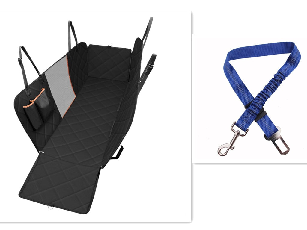 Comfy Dog Car Seat Cover with Mesh View
