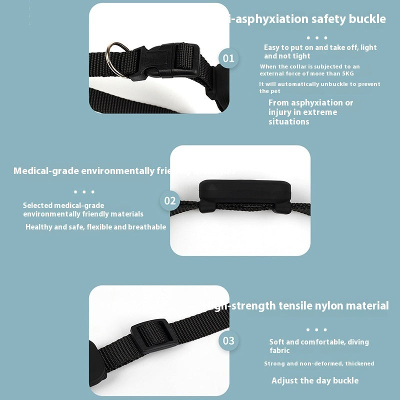 Pet Safety First – Smart Silicone Tracking Collar