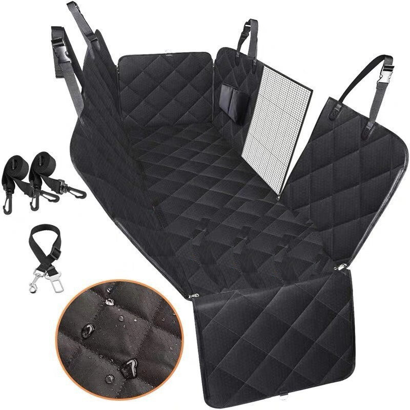 Comfy Dog Car Seat Cover with Mesh View