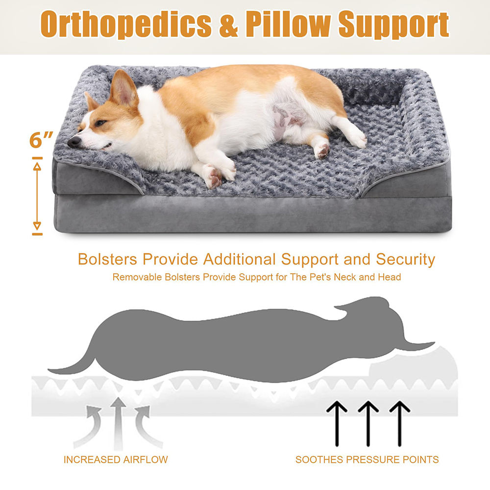 Luxury Pet Bed – Orthopedic, Washable, Chew-Proof Design